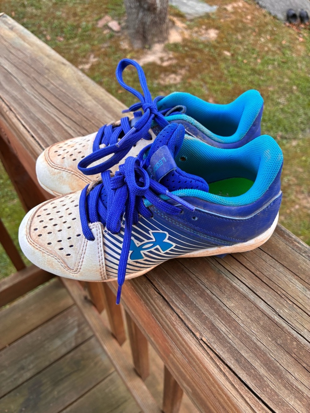 Under Armour Kids' Blue Athletic Baseball Cleats